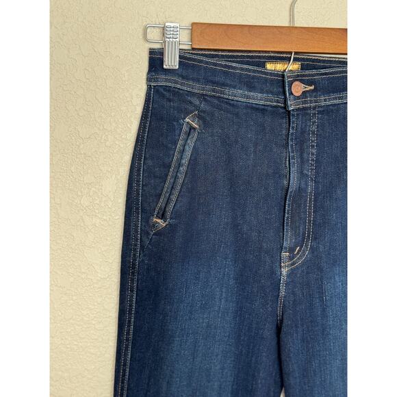 MOTHER The High-Waisted Smokin' Double-Welt Heel Jeans Flared Stretch, 24 - Picture 8 of 14